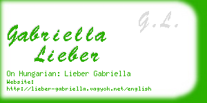 gabriella lieber business card